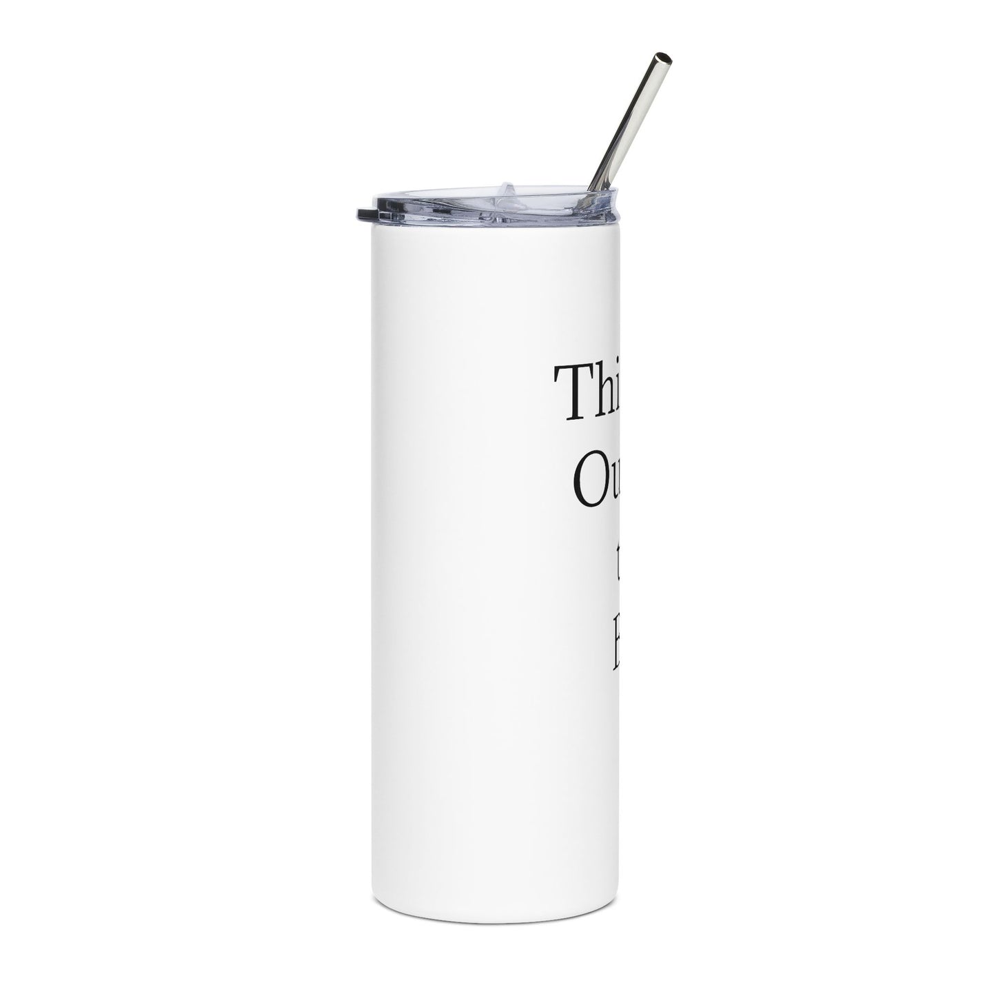 “Thinking Outside the Box” 20oz Tumbler with Straw - Sales Gift