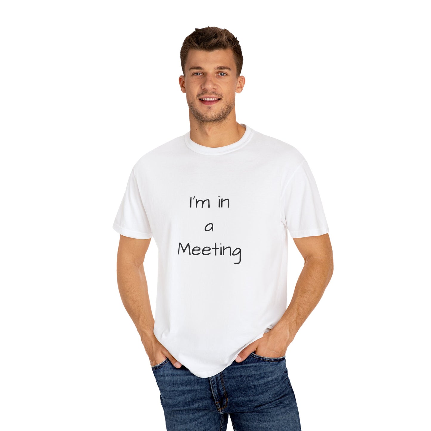 "I’m in a Meeting" Tee – The Ultimate Office Survival Shirt