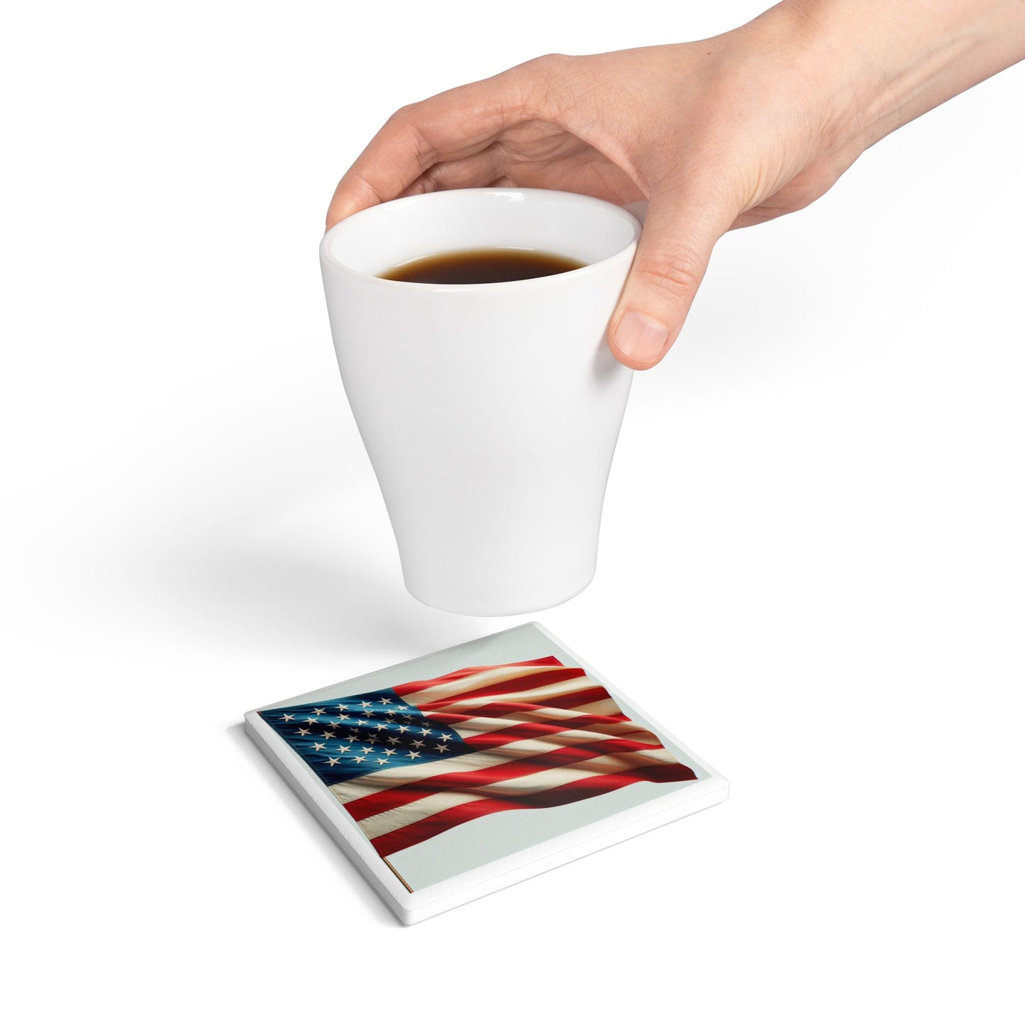 Ceramic Coaster - American Flag - 'Murica